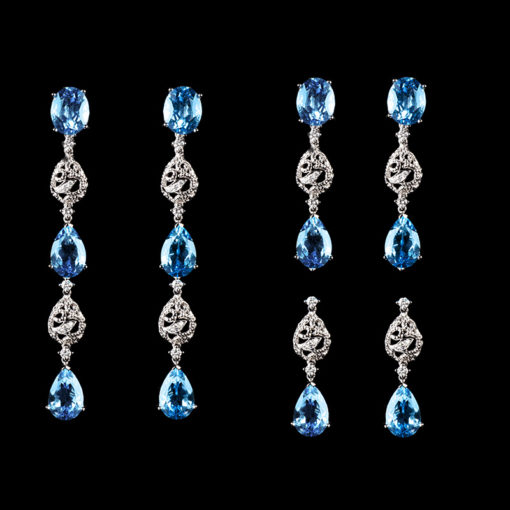 Virtuti Dream Earrings - Blue Topaz